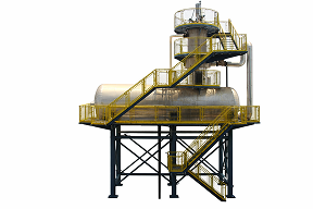 Desaerador térmico industrial em estrutura