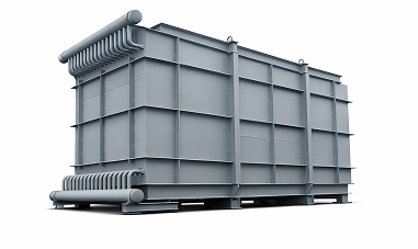 Economizador industrial com feixe tubular